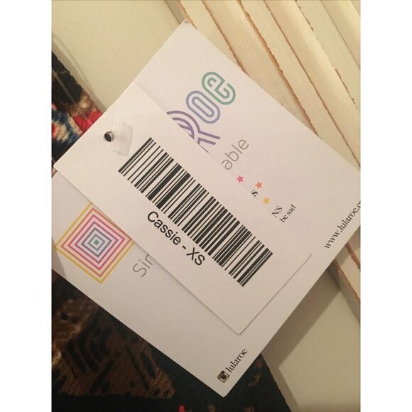 LuLaRoe CASSIE Black Brown TRIBAL Southwest Pencil Skirt Pull On Size XS NEW - Picture 3 of 4